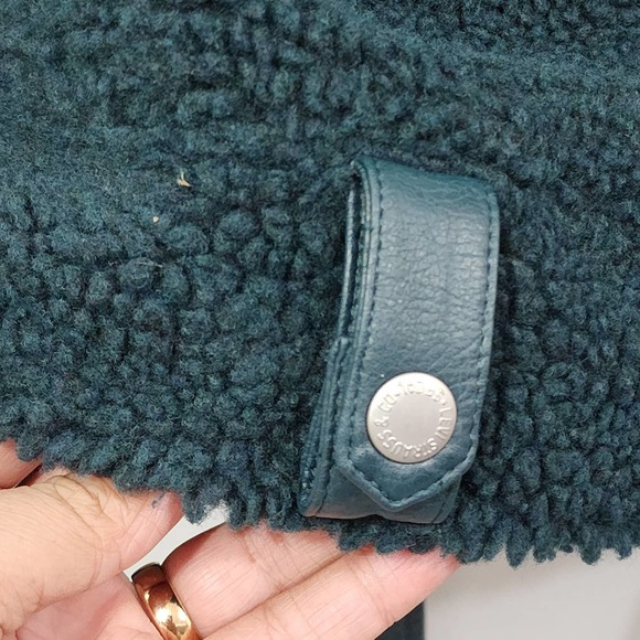 Levi's Women's Sherpa Oversized Belted Motorcycle Jacket in Tea Women's Size S - Picture 8 of 15